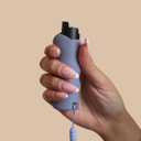 Knockout Pepper Spray - Wavy Silicone Case Design - Portable Pepper Spray w/Invisible UV Dye - Stylish & Functional - Glow in The Dark Top - Includes Matching Lanyard
