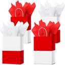 Yexiya 16 Pcs Cartoon Animation Supplies Animated Candy Bags with Tissue Paper Cartoon Animation Party Gift Bags for Birthday Red Party Animated Themed Decor