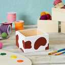 Bright Creations 10 Unfinished Small Wooden Boxes for Crafts with 1 Sanding Sponge (4 In, 11 Pieces) - Mini Wooden Crates - Mini Crates For Centerpieces