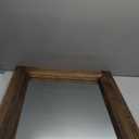 Yoshoot Hand-Made Wooden Spliced Wall Mirror for Bathroom, Rustic Farmhouse Vanity Mirror, Dcor Wall Art, Solid Wood Frame, Vertical or Horizontal Hanging