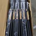 Amazon Basics Sturdy Foldable Plastic Chair, Portable, 350-Pound Capacity, White, 6-Pack