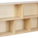 Classroom Storage Shelves, 5-Cubby Storage Unit, Birch Plywood Montessori Toy Shelf for Classroom, Preschool, Playroom - 27" Height