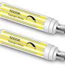 ZHENMING Updated Dimmable E11 LED Bulb 100W 120W 150W Halogen Bulbs Equivalent,T4 COB Mini Candelabra LED Bulb Dimmable,Daylight White 6000K,15W 1500LM JDE11 120V 100W-150W LED Bulb,2 Pack