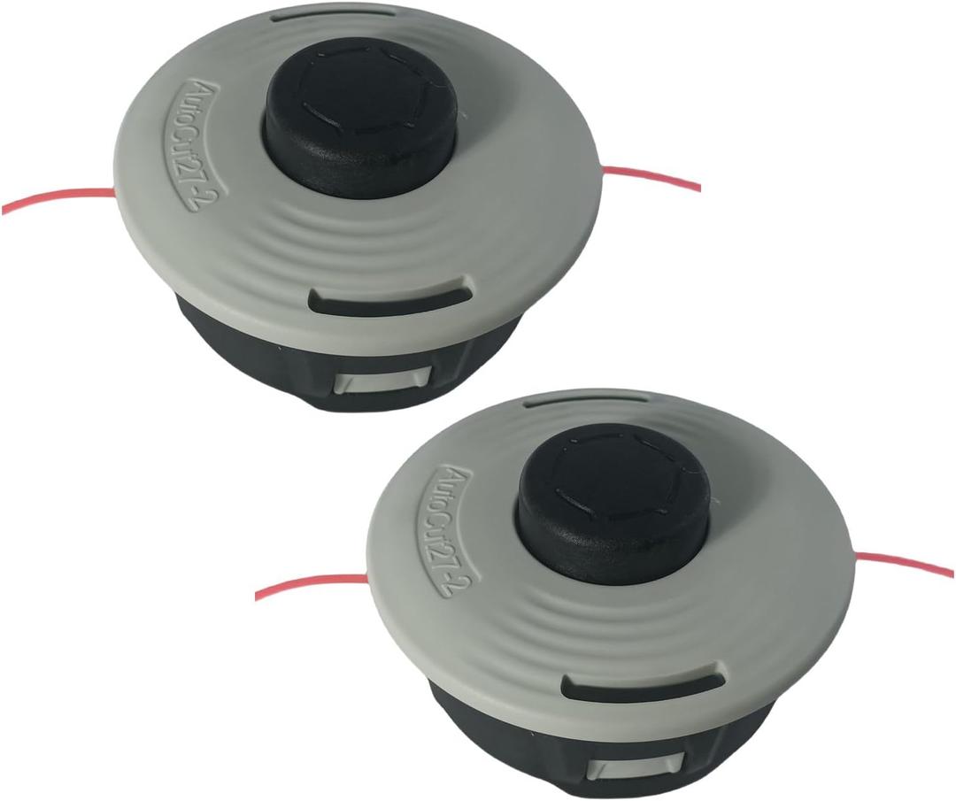 2 PACK 27-2 25-2 Weed Eater Trimmer Head for Stihl AutoCut 27-2 FS85 FS90 FS90r FS70r FS55 FS55r FS 56 rc FS91R FS100RX FS110 FS120 FS130 FS131 FS 240 String Trimmer Replace Parts, Bump Head (10x1.0 LHF)