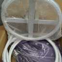 Giant Flowers for Decoration with Stand, Floor Standing Oversized Large Organza Flowers Decor, Giant Artificial Flowers for Wedding Decorations, Shop Window Display, Banquet, Garden Party (Purple)