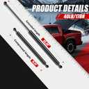 Vepagoo C1615952 35in 40Lb/178N Gas Shock Strut Spring Lift Support for Heavy Duty Trap Door Truck Bed Tonneau Cover Camper Shell Topper Outside RV Kitchen Door RV Bed, Set of 2