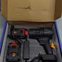 Saker Cordless Leaf Blower Portable Dust Cleaner Handheld Lightweight Blowers 180000 RPM with Adjustable Speed for Patio Cleaning, Drying,Camping Gifts 2 Batteries BF170 Black