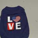 Parisian Pet Dog T-Shirt - Embroidered Love Pet Shirt - 100% Cotton, Breathable Puppy Tee Shirts - Sleeveless Dog Vest - Machine Washable Clothes for Medium-Sized Dogs