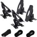 Just-V Steel Kayak Saddle Roof Racks Universal Car Roof Rack for Kayak Carrier Canoe Boat Paddle Board Surfboard Roof Top Mount on Car SUV Truck Crossbar