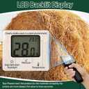 TK100H Hay Moisture Tester, Portable Accurate Hay Moisture Meter, Hay Moisture Tester Probe with Backlit Large Screen, Hay Tester Probe for Froage, Alfalfa Orchard Grass, Bales