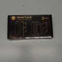 Home Security Door Reinforcement Lock - Child Proof Door Locks for Front Door Child Safety Lock High Door Locks for Kids Safety Withstand 800 lbs Top Flip Door Latch Lock for Inward Swinging Door