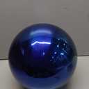 Premium Stainless Steel Gazing Globe Mirror Ball - Stunning Gem Blue Finish, Weather-Resistant, 8-inch Diameter