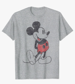 Disney Mickey & Friends Mickey Mouse Vintage Portrait T-Shirt, Size Small