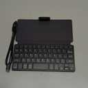 Doohoeek Universal Bluetooth Keyboard for Samsung Galaxy Z Fold, iPad mini 7 2024 & Phones, Dual Bluetooth Mini Keyboard with Any-Angle Kickstand & Leather Cover for Android, Windows and iOS