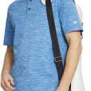 M MAELREG Golf Shirts for Men Dry Fit Short Sleeve Casual Performance Moisture Wicking Heather Pique Collared Polo Shirts (M)