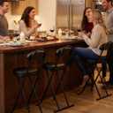 Folding Bar Stool,24" Portable High Counter Foldable Stool Chair, 24"X1PCS