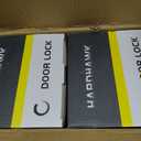 HARDHAWK Door Handle with Lock, Privacy, 10 Pack, Matte Black