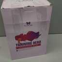 23 Inch Wig Head,Wig Stand Tripod with Head,Canvas Wig Head Stand with Mannequin Head for Wigs,Manikin Head Block Set for Wigs Making Display with Wig caps,T Pins Set,Bristle Brush