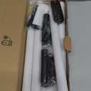 Battery Operated Wall Sconces Set of 2, 360Rotation Wireless Rechargeable Wall Lights: Dimmable Detachable Wall Lamp with Remote Control, 3000K-6000K Infinite Dimming Wall Sconce 34.7 Inch (Black)