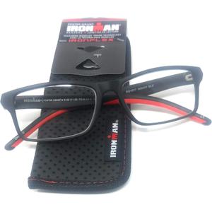Foster Grant Ironman IronFlex Reading Glasses, Black/Red (+2.00)
