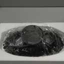 14.5" Large Decorative Long Bowl - Black Fluted Scalloped Decorative Bowls for Home Decor - Ruffle Decor,Stylish Key Bowl for Entry Table,Decorative Fruit Bowls for Kitchen Counter