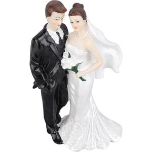 Irishom Cake Topper Bride and Groom Statue Romantic Memorable Long Lasting Exquisite Easy To Maintain Wedding Cake Topper