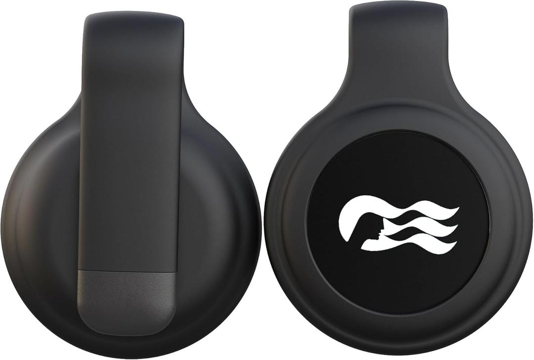 [2 Pack] Clip for Princess Cruise Medallion Holder,Princess Medallion Holder for Princess Ocean Medallion 2024 & 2025 Carnival Cruise Ship Essentials Medallion Accessory for Kids & Adults (Black)