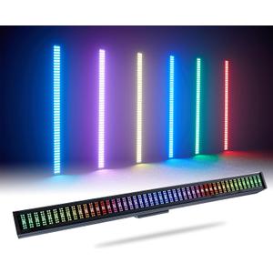 LED Stage Wash Light Bar - Stage Lights Bar 200W RGB DJ Light 192 Partition Pixels 760 LED Strobe Light DMX Sound Chasing Wash for Parties Club Disco Events Wedding Church