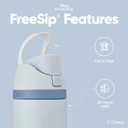 Owala Disney Princess FreeSip Insulated Stainless Steel Water Bottle with Straw for Sports and Travel, BPA-Free Sports Water Bottle, 24 oz, Cinderella