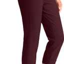 Rammus Pull On Capri Pants for Women with Pockets Womens High Waist Stretch Cropped Pants for Summer Dress Causal (8)