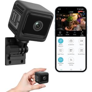4K Security Cameras for Home, Indoor Wireless WiFi Camera with App Control Motion Detection & Real-Time Alerts, Rechargeable Pet/Baby/House/Office Camera with Night Vision