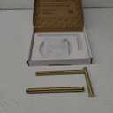 KES Natural Marble Free Standing Toilet Paper Holder Stand Bathroom Tissue Roll Holder SUS304 Stainless Steel Brushed Gold Finish, BPH285S1-BZ (Brushed Gold)