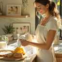 2 x Happy New Home Hand Towels - Rustic, 16 x 24 inches, Polyester, Machine Washable, Gift Idea for Women, Men, Kitchen, Bathroom - 1 Count, Color: G