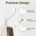 Coat Hooks Wall Mount for Hanging - Large Heavy Duty Backpack Hooks for Wall, Hold up to 30 lbs, Big Hanger Hooks for Towels, Purses, Clothes, Mudroom, Bathroom, Door, Silver, 4 Pack