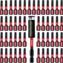 50 Pieces T20 1 In. Impact Tough Magnetic #20 Torx Head Power Bits, S2 Alloy Steel T20 Screwdriver Bits Set with 1Pcs Impact Bit Holder