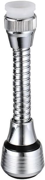 Silver Faucet Sprayer Extension, Faucet Extension Tube, 360 Degree Rotation Faucet Extender, Sink Tap Extension Tube, Water Saving for Sink Tap Kitchen Bathroom AccessoriesFaucet Parts