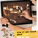 flinelife USA Travel Map, 13x11, Wooden USA Map Puzzle, Perfect For Couples and Families Gift, Mixed Puzzlem