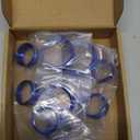 RT-TCZ for Silverado Console Control Knob Covers Trim Rings for Chevy Silverado 2019 up for Suburban 2020 up for Tahoe 2021 up Blue Interior Accessories, 10Pcs