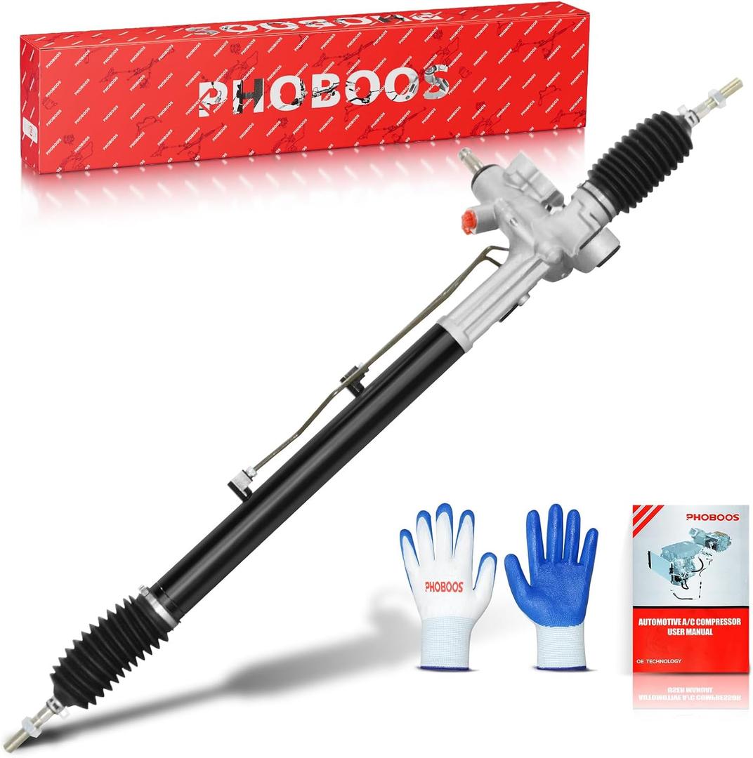 PHOBOOS Hydraulic Power Steering Rack and Pinion Assembly Compatible with Honda Accord 2003-2007 2.4L, Acura TL 2004-2006 3.2L & 2007-2008 3.5L, New Unit, Leak Resistance, Direct Fit, Ref. 26-2703