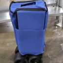 BEAU JARDIN Folding Push & Pull Beach Wagon 500 lbs Collapsible Foldable Wagons with Push Handle All Terrain Wheels Grocery Utility Camping Skiing Ice Fishing Sports Garden Wagon Cart Blue