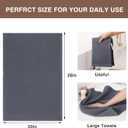 Homaxy 100% Cotton Oversized Waffle Weave Kitchen Dish Towels, Ultra Soft Absorbent Quick Drying Cleaning Towel, 20 x 28 Inches, 6-Pack, Dark Grey