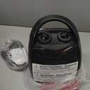 Portable Ceramic Space Heater w/Thermostat, 1500W Indoor Electric Space Heater Fan with Overheat and Tip-Over Protection, Heat Up 200 Square Feet for Office Room Dorm Use, Black