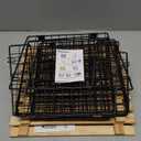 Wire Storage Basket for Kitchen Pantry: GGIU Stackable Kitchen Counter Organizers - Wire Organizing Bin for Produce Vegetable Potato and Onion Black