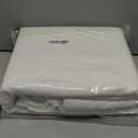 Bedsure 100% Washed Cotton Duvet Cover King Size - Natural White Minimalist Cotton Duvet Cover Linen Like for All Seasons - GentleSoft Plain Simple Bedding (Natural White, King, 104"x90")