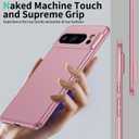 GRECAZO Magnetic Slim Bumper Case for Google Pixel 10 Pro/10, Dawn Pink