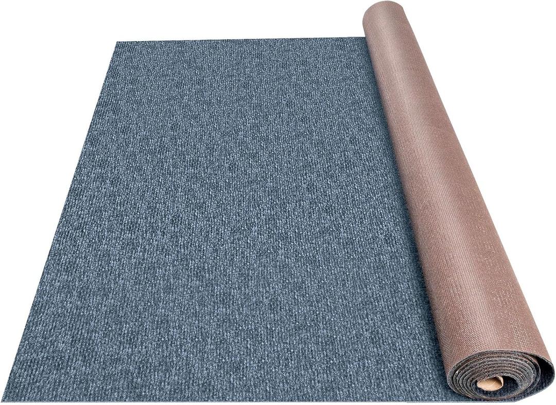 Happybuy 6 ft x 23 ft Grey Marine Carpet for Boats Waterproof - 0.18" Thick Indoor Outdoor Rug Carpet Roll for Home Patio Porch Deck