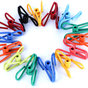 Riveda 30 Pack Assorted Chip Bag Clips Utility  PVC 2 Inch Coated Colorful Sealer for Sealing Food  Paper Holder, Clothesline Clip for Laundry Hanging, Kitchen Bags, Multipurpose Clothes Pins