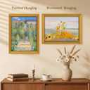 HLiWEGNS 24x36 Gold Ornate Wood Picture Frame, Single Pack, Classic Textured Frame for 24 x 36 Poster Art Display, Gallery Wall Decor