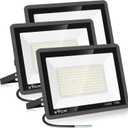 3 Pack 100W LED Flood Light, IP66 Waterproof Outside Flood Light, 11500LM Super Bright Outdoor Security Lights, 5000K Daylight White Floodlight for Yard Garden Playground Basketball Court Patio