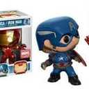 Pop! Marvel: Marvel Collector Corps Captain America & Iron Man (Civil War) (Action Pose) (2-Pack)